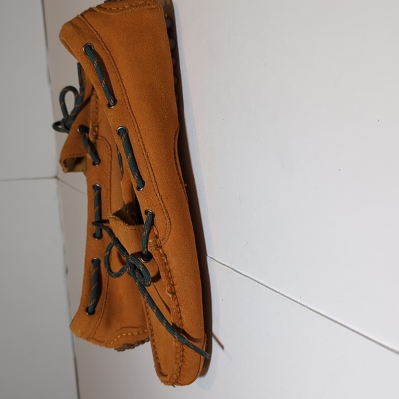 Cole Haan mens driving moccasin slip on orange size 7.5 - Picture 6 of 11